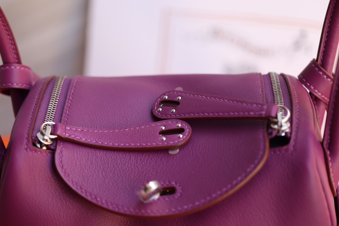 에르메스 미니 린디백19 아네몬느 금장 스위프트